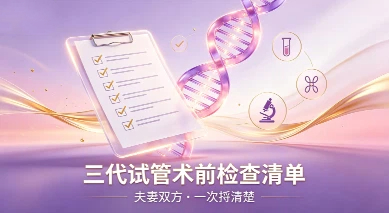 做三代试管夫妻双方要做哪些检查？8年行业人把术前清单给你捋明白（建议收藏）<